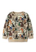 Name It Mini Boy Waldy Camping Long Sleeve Sweater, Beige image