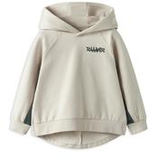 Name It Mini Boy Bentu Dino Long Sleeve Hoodie, Beige