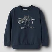 Name It Mini Boy Finn Foil Dino Sweater, Navy
