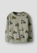 Name It Mini Boy Basil Digger Long Sleeve Sweater, Green image