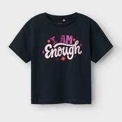 Name It Mini Girl Betria Short Sleeve Tee, Dark Sapphire