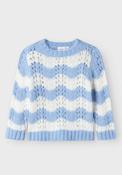 Name It Mini Girl Damilla Long Sleeve Knit Jumper, Serenity image