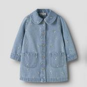 Name It Mini Girl Piper Long Sleeve Denim Dress, Blue image