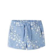 Name It Mini Girl Vigga Floral Short, Blue