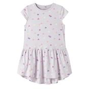 Name It Mini Girl Vigga Capsl Heart Dress, Purple