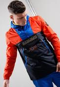 Napapijri Rainforest Windbreaker Jacket, Black &amp; Orange Multi image