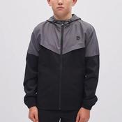 Diesel Boys Nate Windbreaker Long Sleeve Jacket, Black image