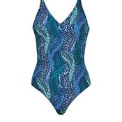 Naturana Print Shaping Swimsuit, Blue image