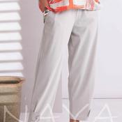 Naya Button Cuff Drawstring Trousers, Ash Grey image