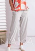 Naya Button Cuff Drawstring Trousers, Ash Grey image