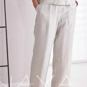 Naya Patch Pocket Straight Leg Trousers, Ash Grey