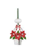 Newbridge Poinsettia Basket Christmas Tree Decoration image