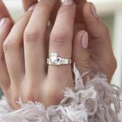 Newbridge Silverware Claddagh Adjustable Ring, Silver image