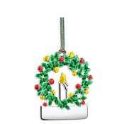 Newbridge Wreath With Candle Christmas Tree Decoration