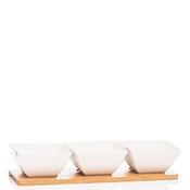Newgrange Living Ceramic Honeycomb Dip Tray, Set of 3