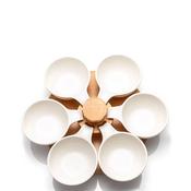 Newgrange Living Ceramic Dip Set Medium with Turntable, Set of 6