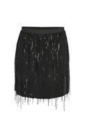 Noisy May Starlet Sequin Mini Skirt, Black image