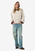 Noisy May Nora Corduroy Detail Jacket, Beige image
