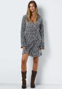 Noisy May Mia Sequin Wrap Mini Dress, Silver image