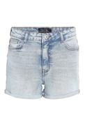 Noisy May Moni High Waisted Denim Shorts, Blue image