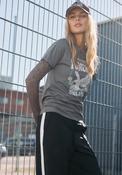 Noisy May Brandy Graphic Print T-Shirt, Grey image