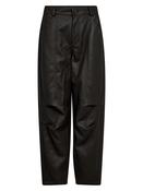 NU Denmark Emeline Faux Leather Trousers, Black image