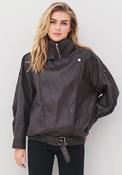Nu Denmark Amalie Faux Leather Jacket, Brown image