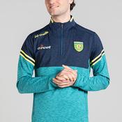 O’Neills Donegal GAA Sedona 184 Half Zip Top, Navy &amp; Green image