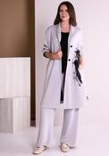 Ora Wide Leg Trousers, Grey image