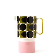 Orla Kiely Spot Square Oval Pitcher Jug, Pink
