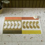 Orla Kiely Stem Check Hand Towel, Orange &amp; Yellow