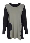 Ora Asymmetric Button Panel Top, Green image