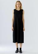 Oui Ruffle Trim Cotton Midi Dress, Black image