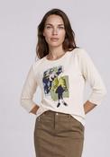 Olsen Graphic Print T-Shirt, Beige Multi image