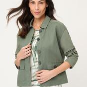 Olsen Button-Down Front Shirt, Green