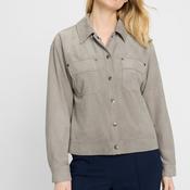 Olsen Vintage Romance Suede Jacket, Beige