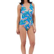 Oyster Bay Floral Swimsuit, Blue image