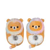 Squishmallow Kids Leonard The Lion Slippers, Orange