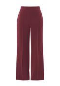 Pieces Bozzy Striped Wide Leg Trousers, Wine image
