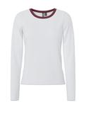 Pieces May Long Sleeve Top, White image