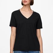 Pieces Cria Short Sleeve V Neck T-Shirt, Black image