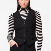 Pieces Bozzy Waistcoat, Black image