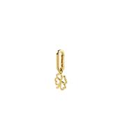 Pilgrim Clover Pendant Charm, Gold