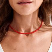 Pilgrim Haze Set of 2 Layering Necklace, Red