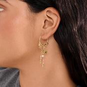 Pilgrim Prism Hoop Earrings, Gold