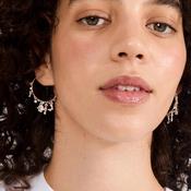 Pilgrim Tovin Hoop Earrings, Silver