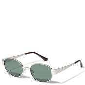 Pilgrim Trude Sunglasses, Silver &amp; Brown image