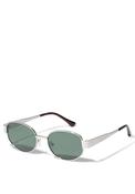 Pilgrim Trude Sunglasses, Silver &amp; Brown image