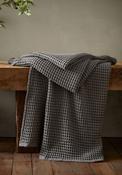 Pineapple Elephant Jaipur Chunky Waffle Cotton Throw, Grey image