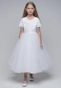 Paula’s Communion PJ18SP Communion Dress, White image
